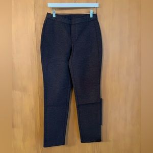 JJill Ponte Slim Leg Pants, pull on, Dark Umber Heather, misses XS